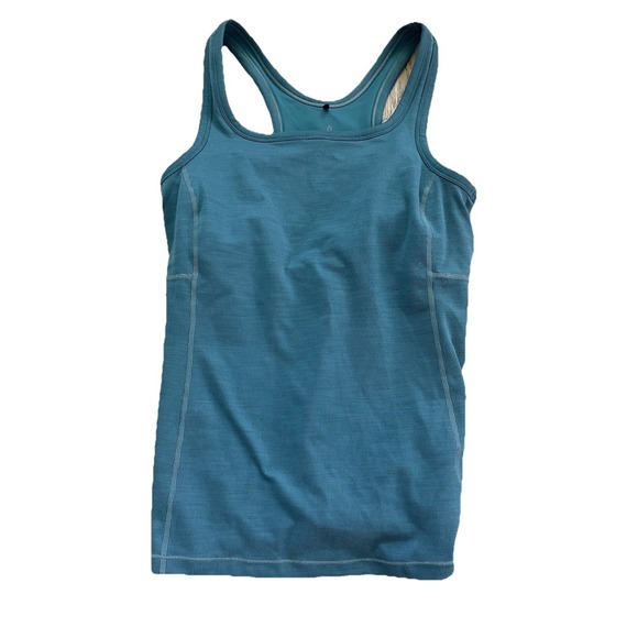 Prana Tops - prAna Sage Green Women's Tank Top Ribbed Racerback  Shelf Bra Yoga Medium